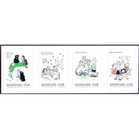 2016. Børnesange, AFA nr. 1862-65, postfrisk Stemplet FDC