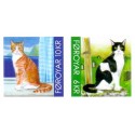 Færøerne 2011. 6,00-10,00 Kr. Katte, fra hæfter. AFA nr. 711E-2E postfrisk stemplet