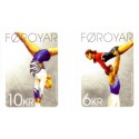 Færøerne 2009. 6,00-26,00 Kr. Gymnastik AFA nr. 676E-8E postfrisk (selvklæbende) stemplet
