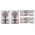 Færøerne 2009. 6,00-10,00 Kr. Julefrimærker AFA nr. 682-3Co-Cn postfrisk (fra hæfter) stemplet