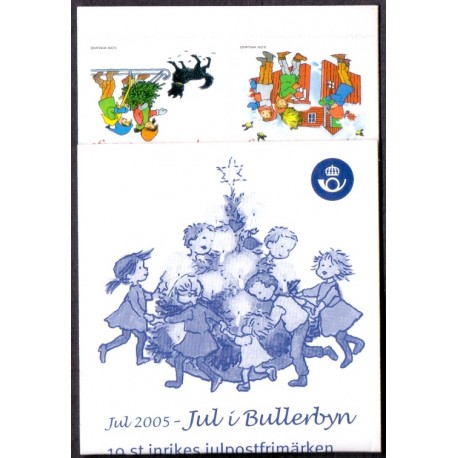 Sverige 2005. Julefrimærker. AFA nr. 2433-36, postfrisk hæfte sammentryk stemplet  hæfte FDC parstykkke