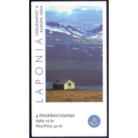 Sverige 2004. Laponia. AFA nr. 2317-18,  postfrisk sammentryk stemplet  hæfte FDC parstykkke