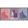 1938. Bertel Thorvaldsen.  AFA nr. 249-51. postfrisk  Stemplet FDC