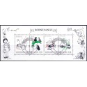 2016. Børnesange i miniark, AFA nr. 1866A, postfrisk Stemplet FDC