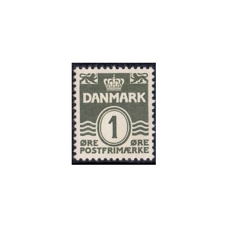 1933. Bølgelinieudgaven. AFA nr. 196 postfrisk     Stemplet FDC