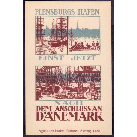 Plakat Plebiscit Agitations-Plakat. Slesvig 1920	Ubrugt