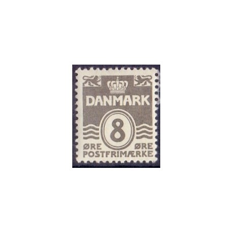 1933. Bølgelinieudgaven. AFA nr. 201a tp. II. postfrisk    Stemplet FDC