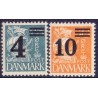 1934. Luftpostmærker. AFA nr. 216-20 postfrisk     Stemplet FDC