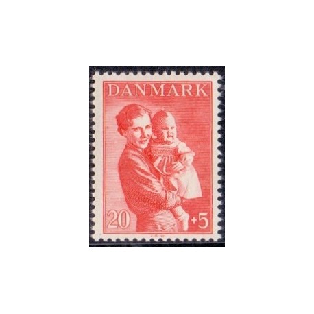 1943. Børneforsorg. AFA nr. 281 postfrisk   Stemplet FDC