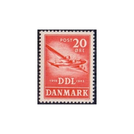 1943. DDL. AFA nr. 282 postfrisk   Stemplet FDC