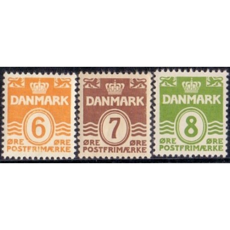 1938. Bertel Thorvaldsen.  AFA nr. 249-51. postfrisk  Stemplet FDC
