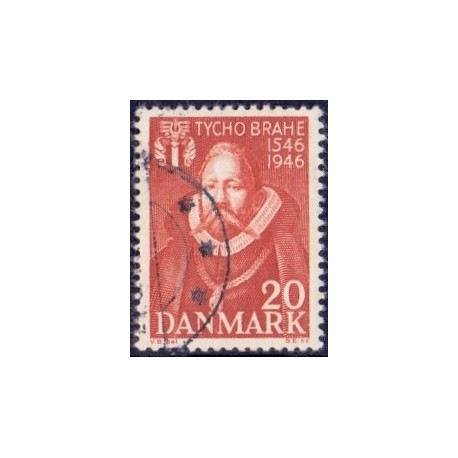1946. Tycho Brahe. AFA nr. 298 postfrisk   Stemplet FDC