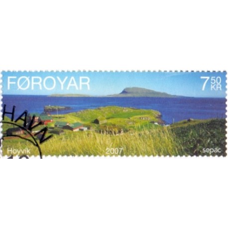 Færøerne 2007. 7.50 Kr.SEPAC AFA nr. 615 postfrisk stemplet