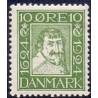 1924. Postvæsnets jubilæum. 10 Øre, AFA nr. 134 postfrisk Ubrugt Stemplet FDC
