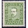 1924. Postvæsnets jubilæum. 10 Øre, AFA nr. 135 postfrisk Ubrugt Stemplet FDC