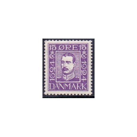 1924. Postvæsnets jubilæum. 15 Øre, AFA nr. 139 postfrisk    Ubrugt Stemplet FDC