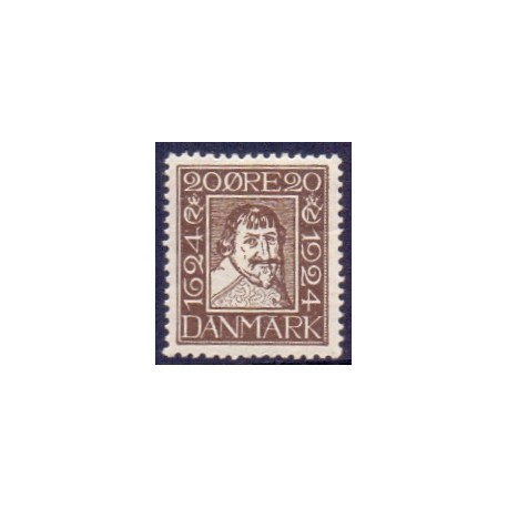 1924. Postvæsnets jubilæum. 20 Øre, AFA nr. 142 postfrisk    Ubrugt Stemplet FDC