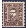 1924. Postvæsnets jubilæum. 20 Øre, AFA nr. 143 postfrisk    Ubrugt Stemplet FDC
