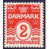 1913-14.  Bølgelinietype 2 Øre, tp. II.  AFA nr. 78a, postfrisk     Ubrugt Stemplet FDC