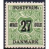 1918. 27-Øres provisorier. VM kors, AFA nr. 88  postfrisk    Ubrugt Stemplet FDC