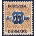 1918. 27-Øres provisorier. VM krone, AFA nr. 97  postfrisk    Ubrugt Stemplet FDC