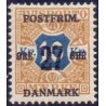 1918. 27-Øres provisorier. VM krone, AFA nr. 97  postfrisk    Ubrugt Stemplet FDC