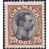 1918-20. Chr. X. 25 Øre, AFA nr. 101 postfrisk Ubrugt Stemplet FDC