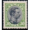 1918-20. Chr. X. 30 Øre, AFA nr. 103 postfrisk  Ubrugt Stemplet FDC