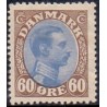 1918-20. Chr. X. 60 Øre. brun/blå. AFA nr. 107 postfrisk  Ubrugt Stemplet FDC
