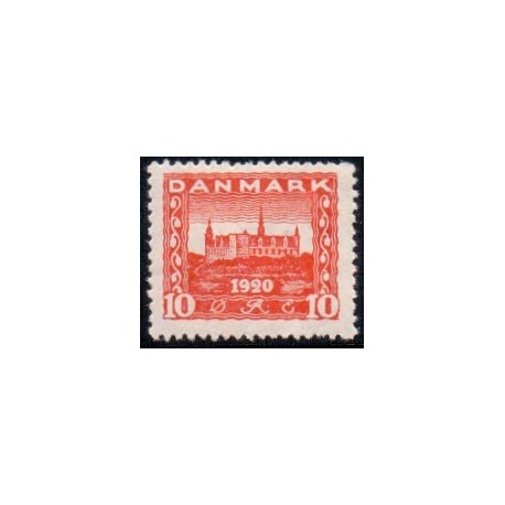 1920. Genforeningsmærke. 10 Øre, AFA nr. 112 postfrisk  Ubrugt Stemplet FDC