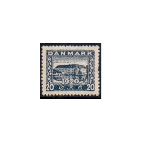 1920. Genforeningsmærke. 20 Øre, AFA nr. 113 postfrisk Ubrugt Stemplet FDC