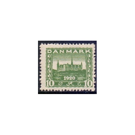 1921. Genforeningsmærke. 10 Øre, AFA nr. 115 postfrisk Ubrugt Stemplet FDC