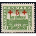 1921. Røde Kors, 10+5 Øre.  AFA nr. 120 postfrisk   Ubrugt Stemplet FDC