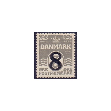 1921-22. 8/3 Øre provisorier.  AFA nr. 117 postfrisk Ubrugt Stemplet FDC