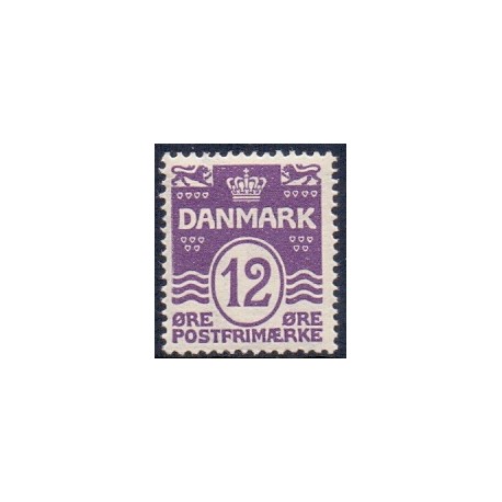 1926. Bølgelinietype. 12 Øre. AFA nr. 168 postfrisk  Ubrugt Stemplet FDC