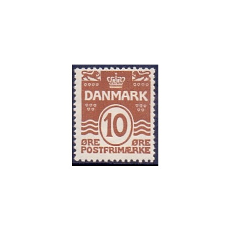 1930. Bølgelinietype 10 Øre. AFA nr. 185 postfrisk    Ubrugt Stemplet FDC