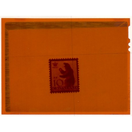 Grønland/Greenland 1963. 10 kr. Polarbjørn, fotografisk prøvetryk