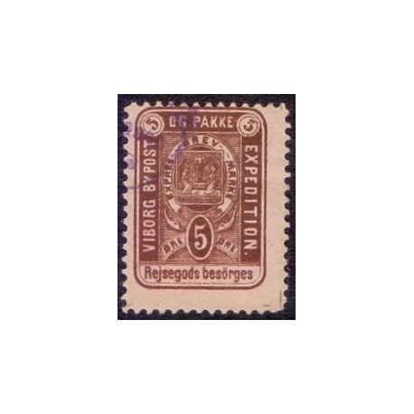 Bypost. Viborg DAKA nr. 6, stemplet