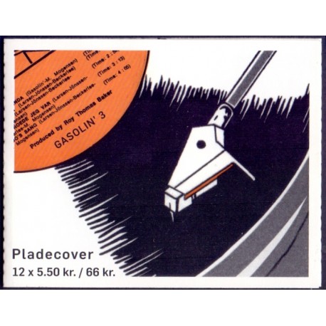 Danmark frimærkehæfte 2010. Pladecover Gasolin AFA S187