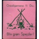 Frimærkepenge 1 øre " Graabjørnene 11 div." lyserød