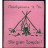 Frimærkepenge 1 øre " Graabjørnene 11 div." lyserød