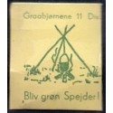 Frimærkepenge 1 øre " Graabjørnene 11 div." gul