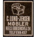 Frimærkepenge 1 Øre "C. Lind-Jensen Møbler" sort