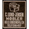 Frimærkepenge 1 Øre "C. Lind-Jensen Møbler" sort