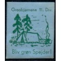 Frimærkepenge 1 øre " Graabjørnene 11 div." lyseblå