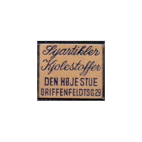 Frimærkepenge 1 øre " Den Høje Stue Griffenfeldsgade 29." lys