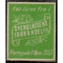 Frimærkepenge 1 øre " Svend Lassens Frøhandel." Grøn