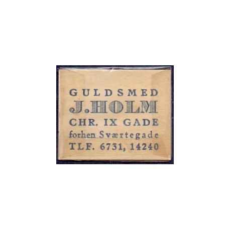 Frimærkepenge 1 Øre "Guldsmed J. Holm" 