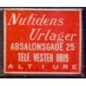 Frimærkepenge 1 Øre "Nutidens Urlager" Rød