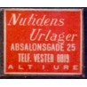 Frimærkepenge 1 Øre "Nutidens Urlager" Rød
